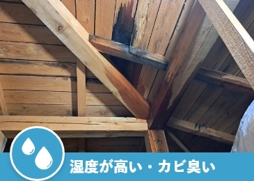 湿度が高い・カビ臭い